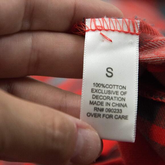 Nollie Skater Hipster The Slim Fit Red Plaid Button Down 2 Front Flap Pocket S - Picture 5 of 8